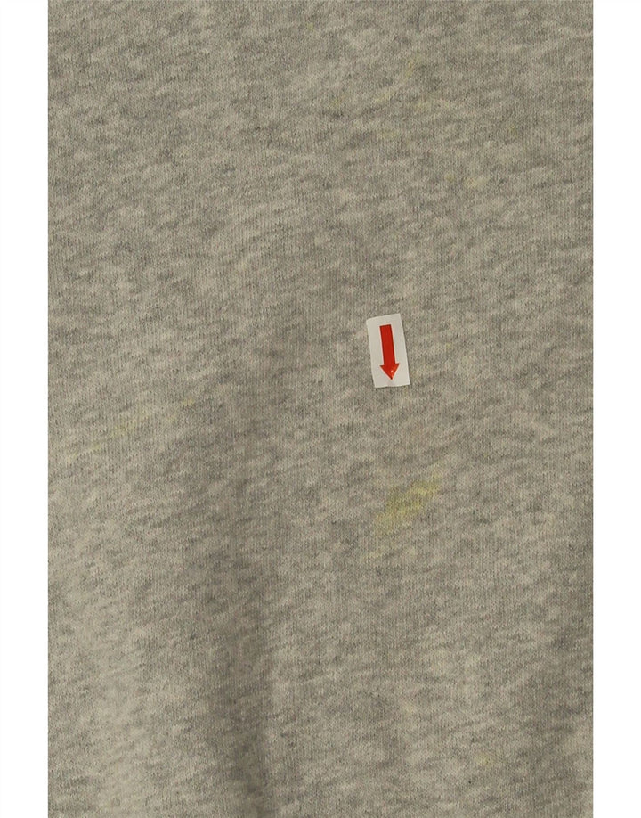 Zara Hombre Sudadera Jumper Large Gris Moteado Corazón