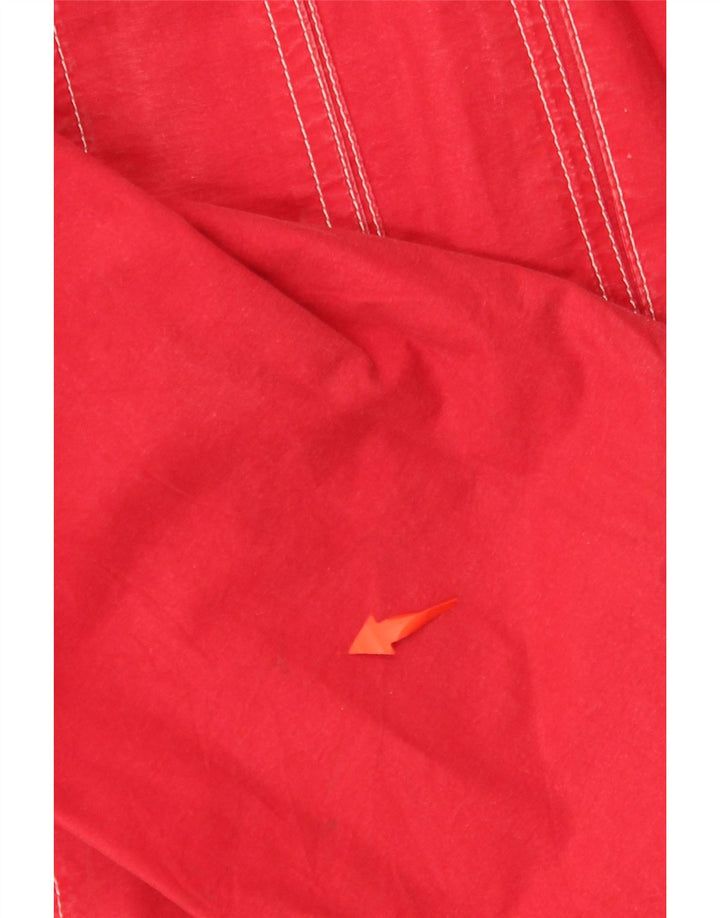 MASH Chaqueta utilitaria con capucha de gran tamaño para mujer Reino Unido 14 Algodón rojo mediano