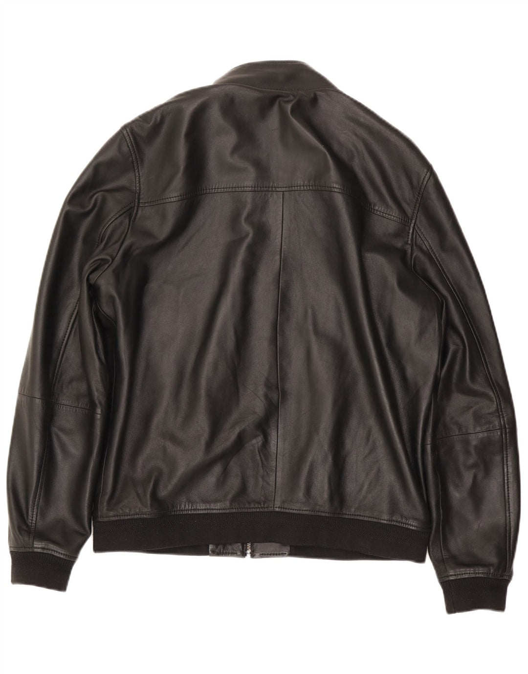 Ted Baker Chaqueta de cuero para hombre Talla 5 Grande Negro