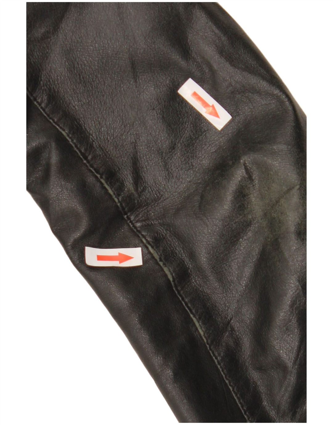 Sasch Chaqueta de cuero corta para mujer UK 44 Mediana Negro