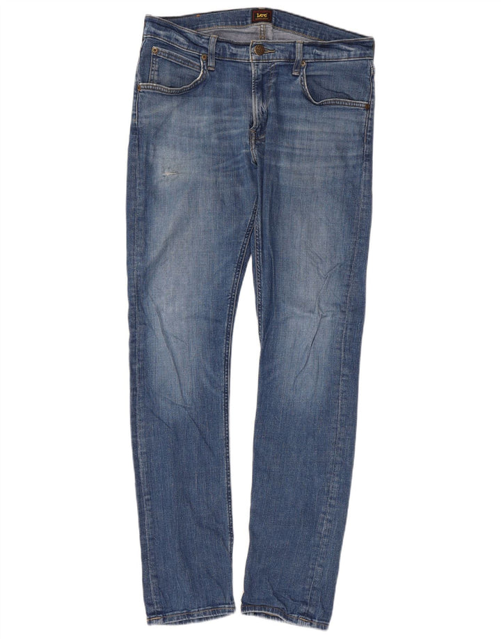 Vaqueros Lee Luke Slim para Hombre W30 L32 Algodón Azul