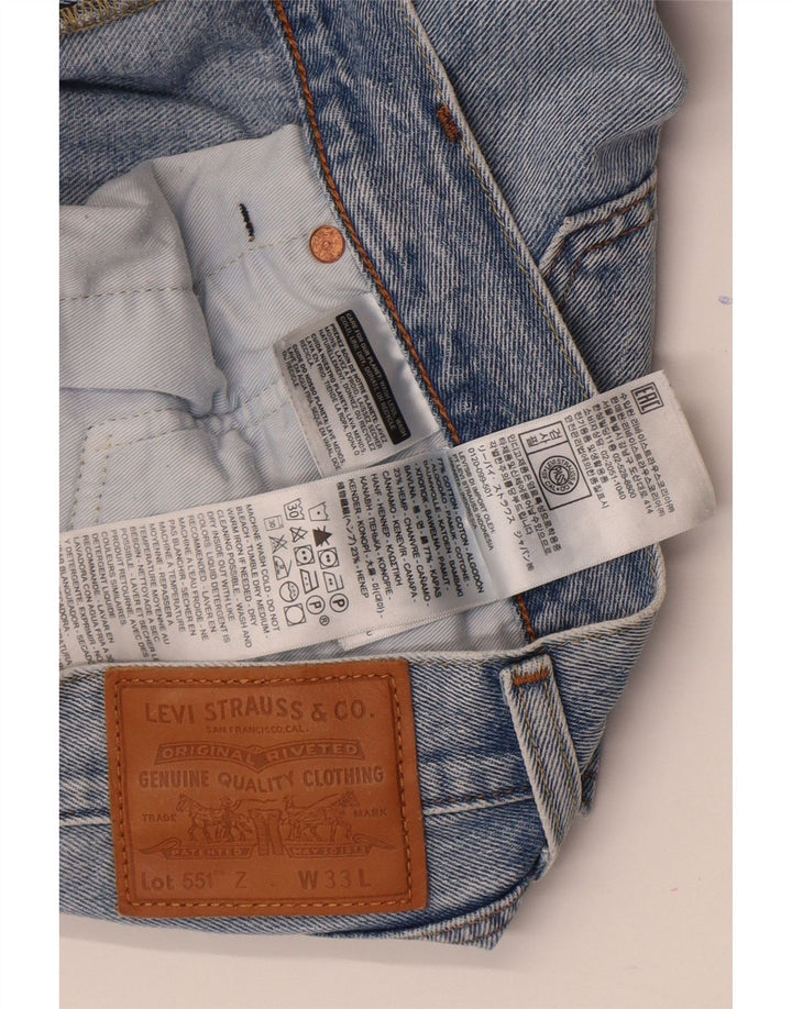 LEVI'S Jeans rectos 551 para hombre W33 L27 Algodón azul