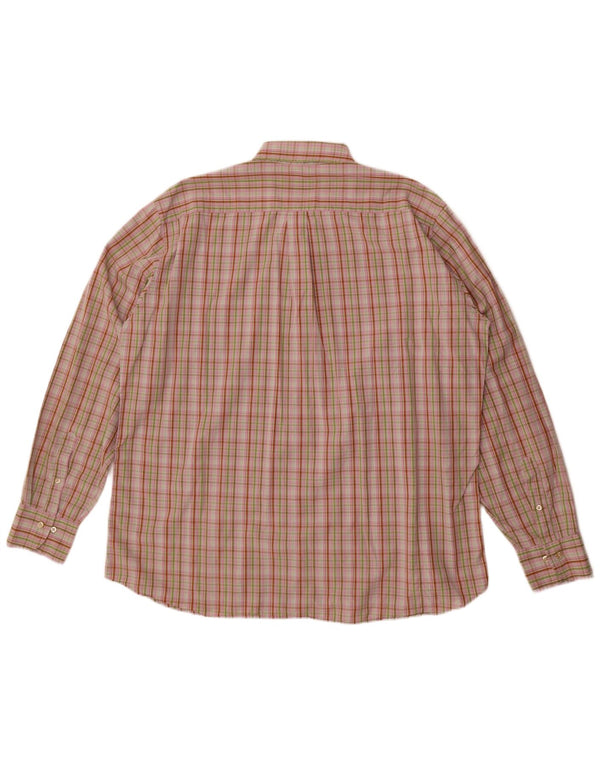 Camisa Avirex para hombre 2XL Algodón a cuadros rosa