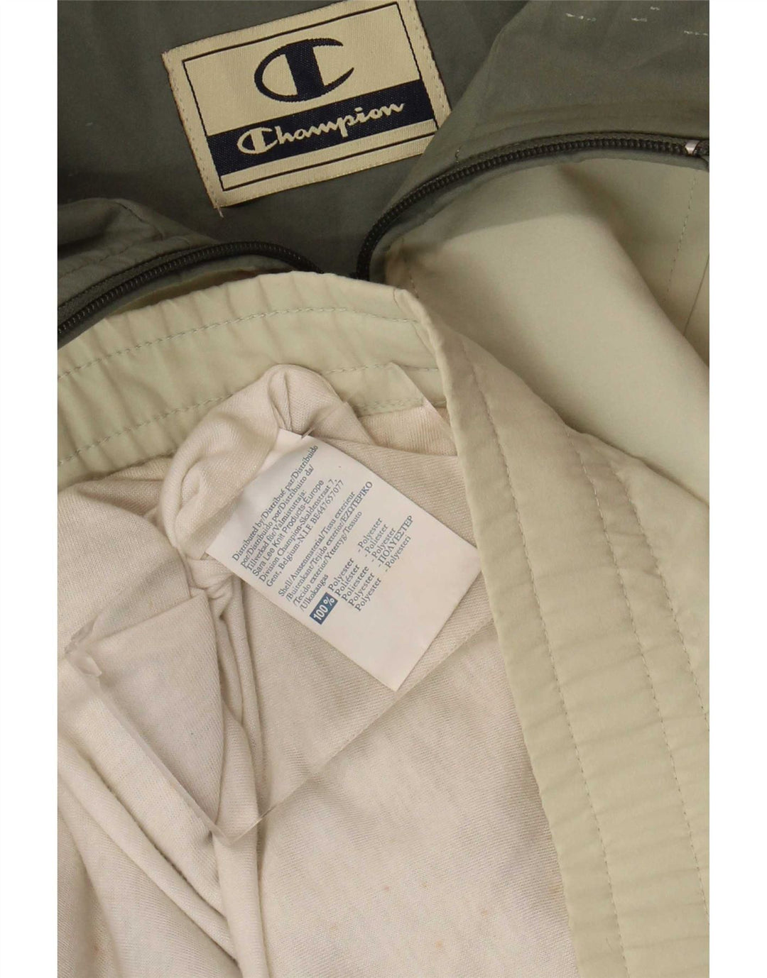 Champion Chaqueta de chándal para hombre XL Poliéster verde