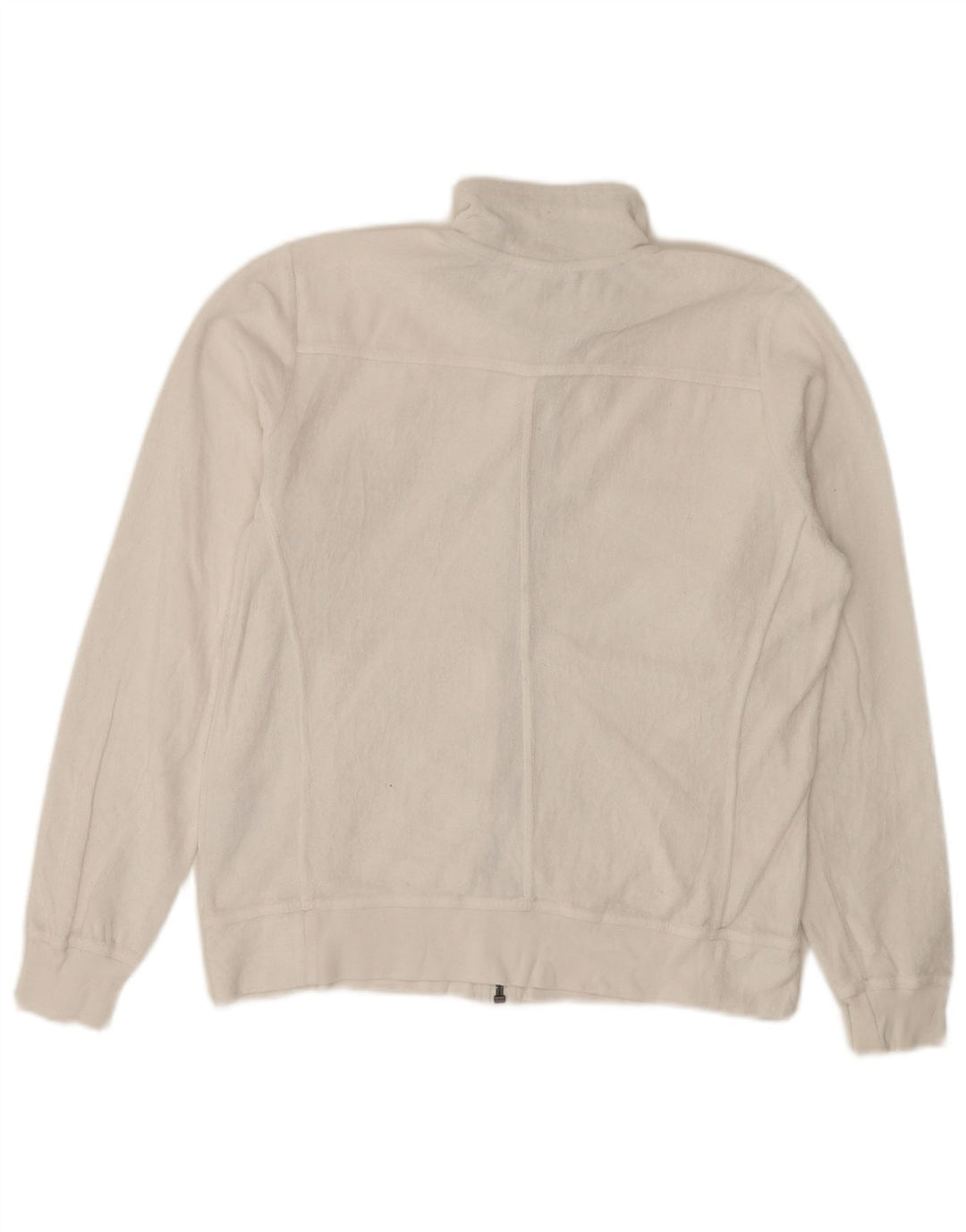 CHAMPION Chaqueta polar extragrande de ajuste fácil para mujer UK 10 Small White Cotton