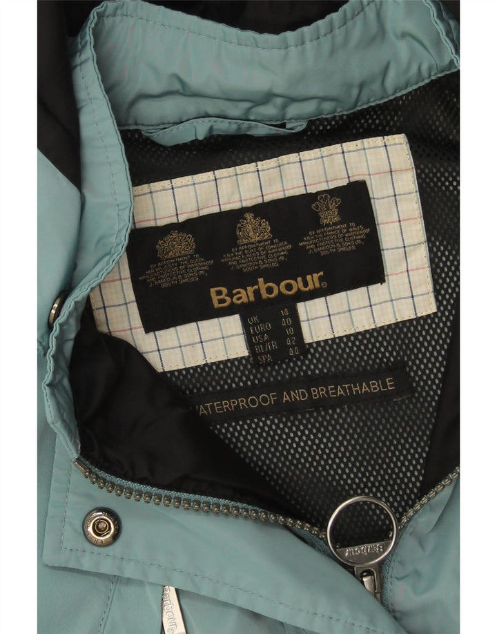 Barbour Chaqueta impermeable con capucha para mujer Reino Unido 44 Grande Azul
