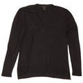 Massimo Dutti Jersey con Cuello en V para Mujer UK 44 Large Lana Negra