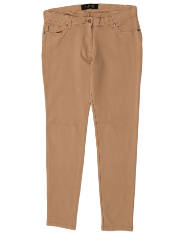 Zara Mujer Pantalones Casuales Pitillo Medianos W28 L28 Beige