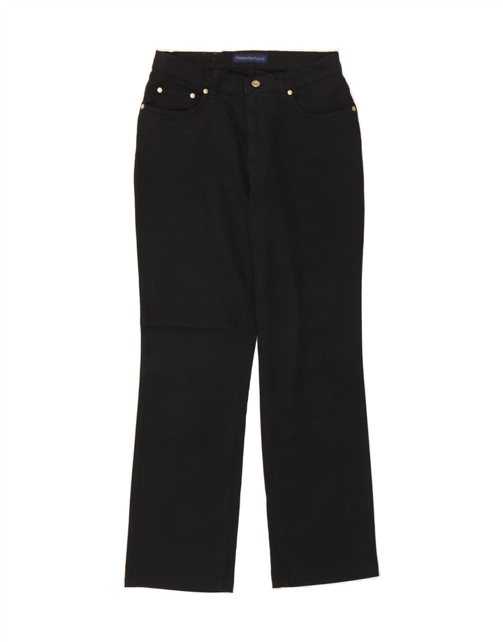 TRUSSARDI Womens Straight Jeans W29 L29 Black Cotton Vintage Trussardi and Second-Hand Trussardi from Messina Hembry 