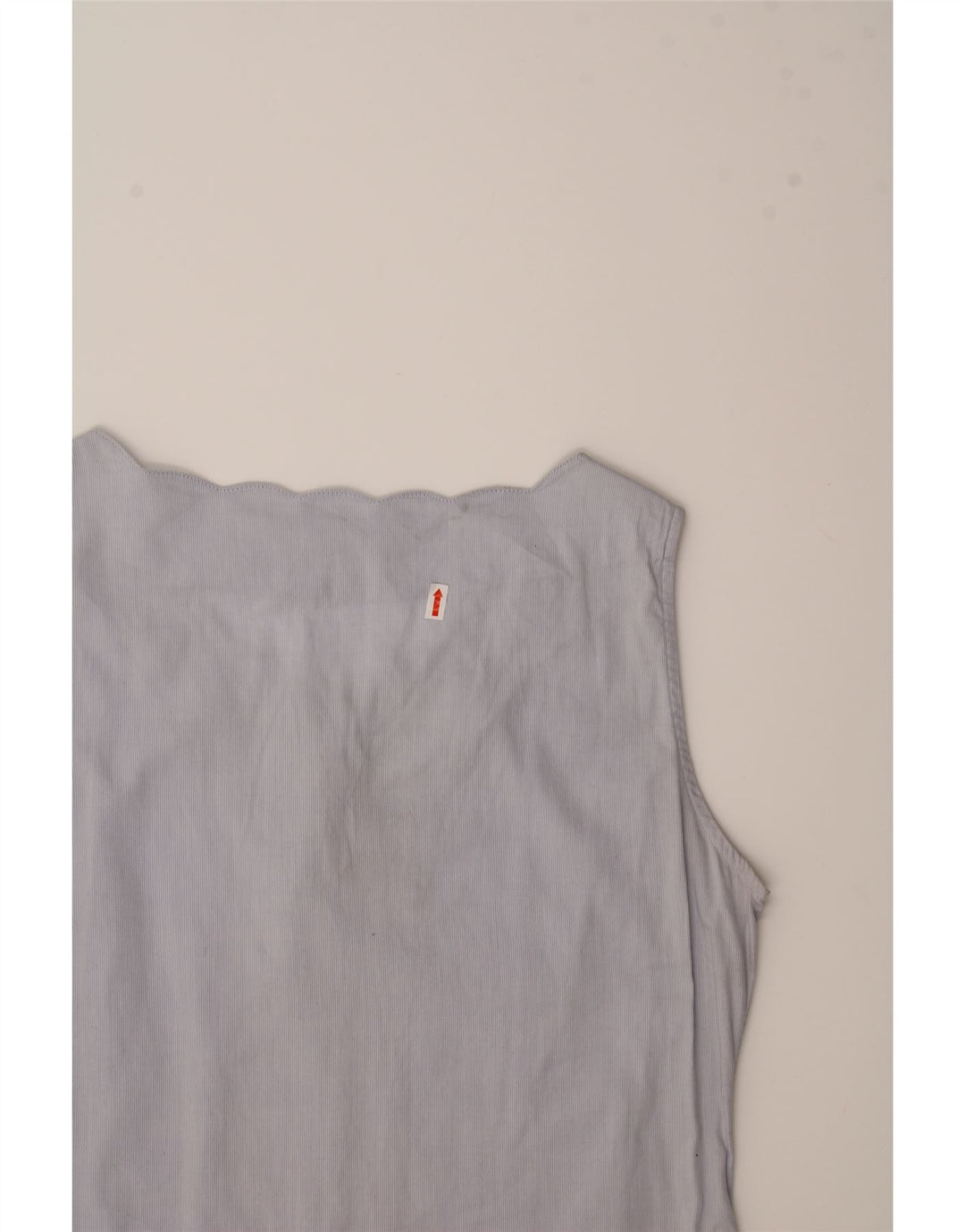 MARELLA Womens Sleeveless Shirt Blouse UK 12 Medium Grey Cotton Vintage Marella and Second-Hand Marella from Messina Hembry 