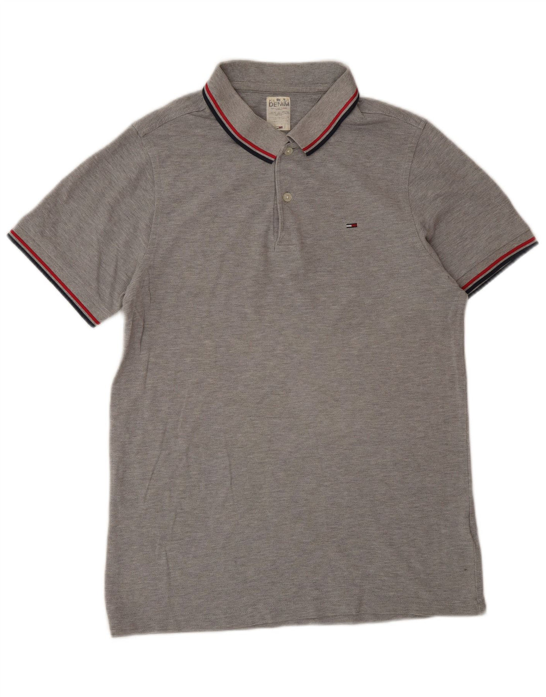 Polo Tommy Hilfiger para hombre de algodón gris grande