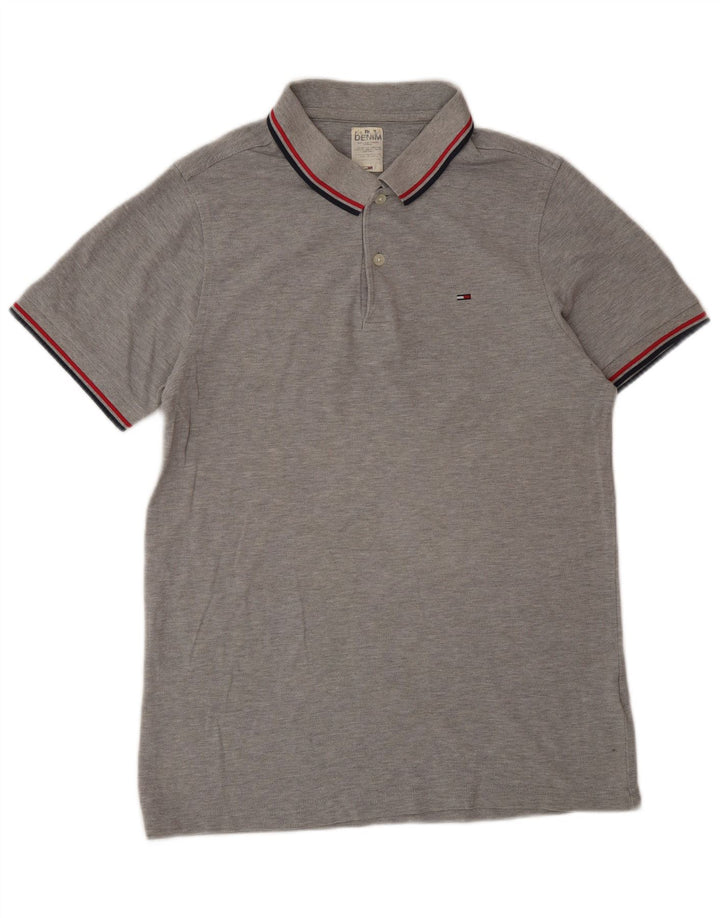 Polo Tommy Hilfiger para hombre de algodón gris grande