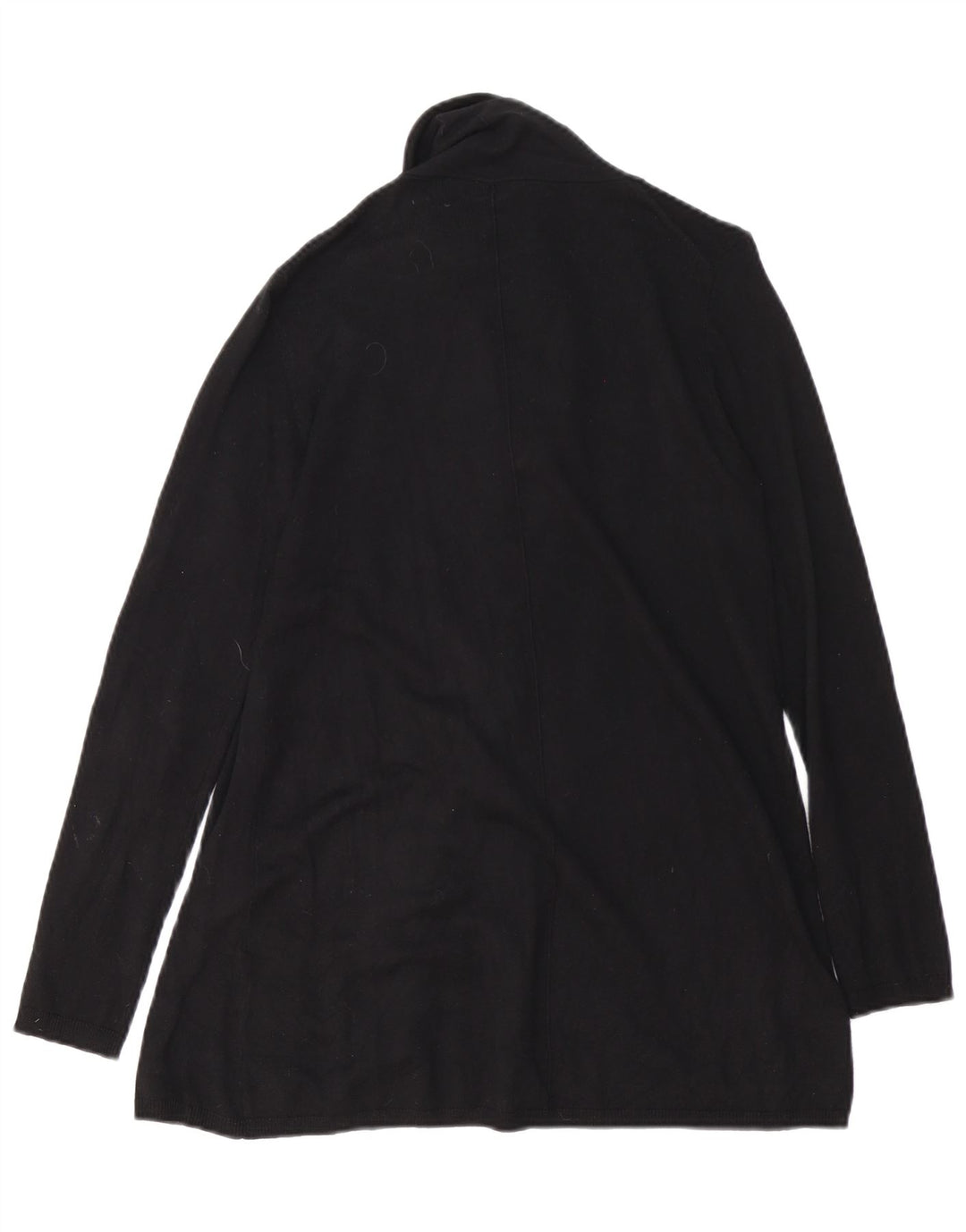 Zara Mujer Cárdigan Abierto Suéter UK 12 Medium Negro