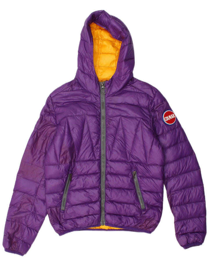COLMAR Chaqueta acolchada con capucha para mujer IT 42 Small Poliamida violeta