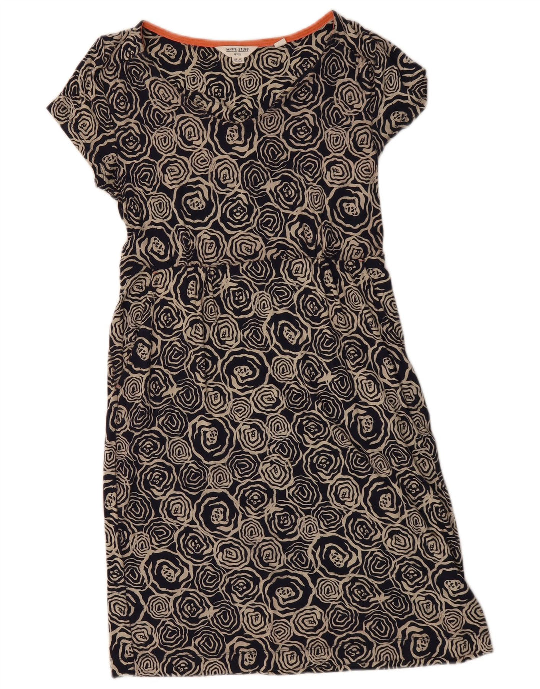 WHITE STUFF Womens Tea Dress UK 8 Small Blue Floral Viscose