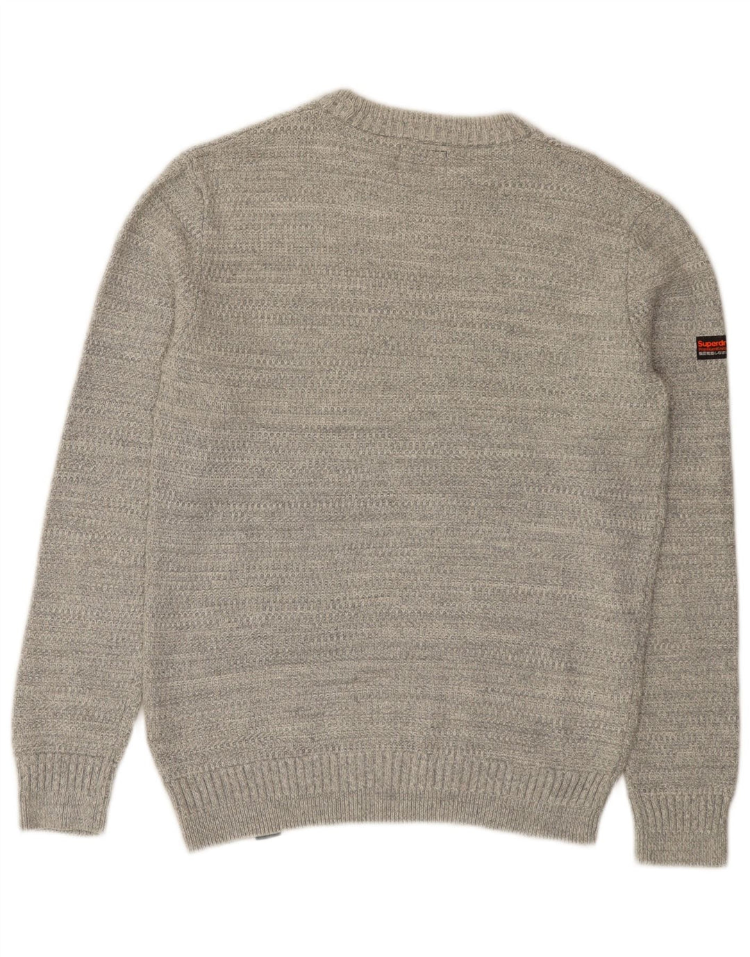 Superdry Jersey De Cuello Redondo Para Hombre De Algodón Gris Medio