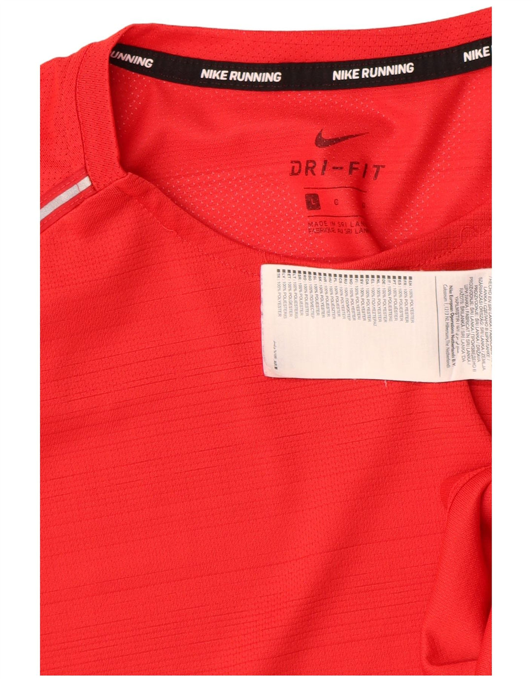 Nike - Camiseta Dri Fit para hombre, talla grande, poliéster rojo