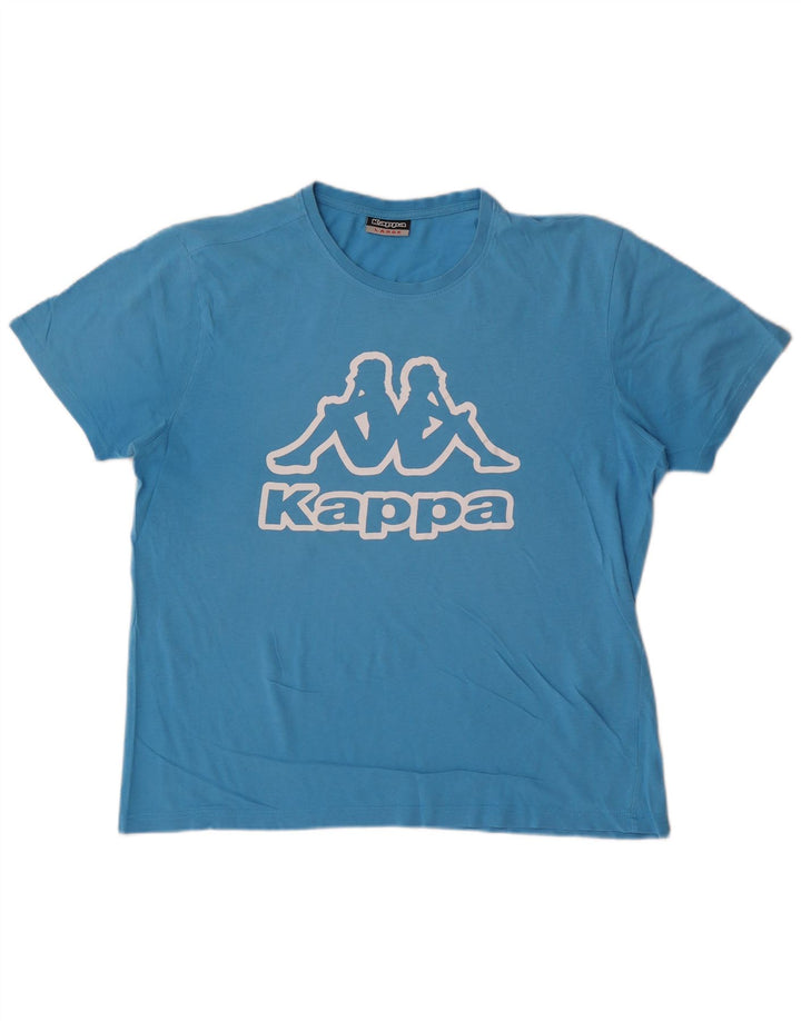 Kappa - Camiseta gráfica para hombre, talla grande, color azul