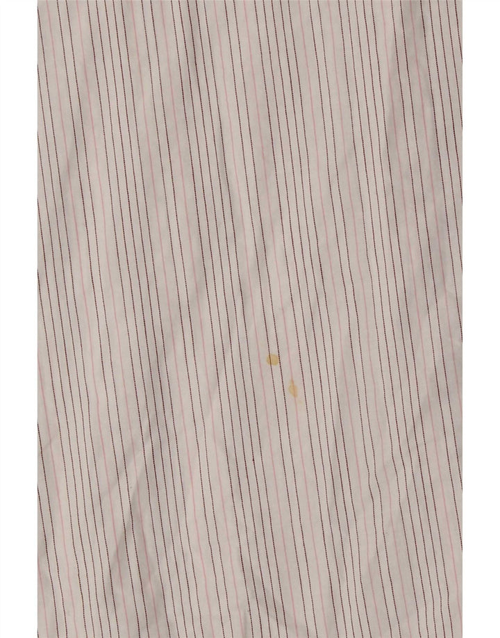 Camisa para hombre French Connection XL de algodón a rayas blancas