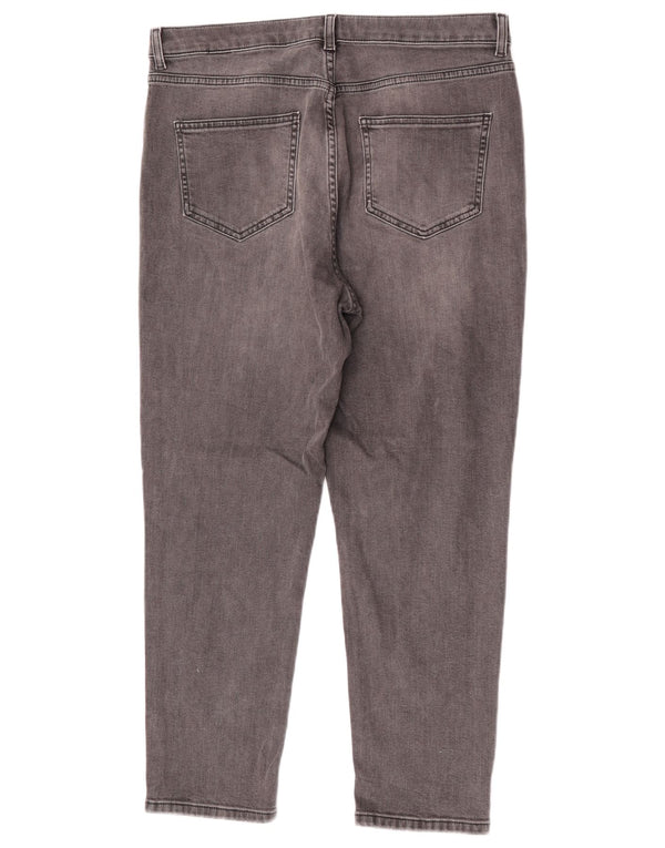 Marks & Spencer Jeans rectos para mujer UK 40 Large W32 L26 Algodón negro