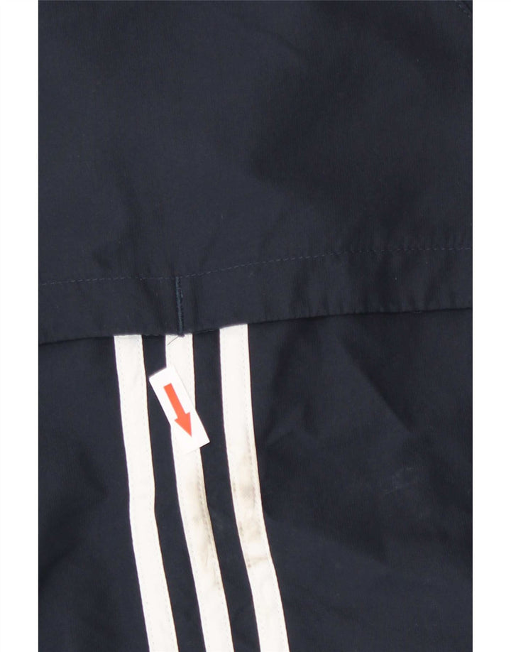 Adidas Mujer Chándal Top Chaqueta UK 10 Pequeño Azul Marino Poliéster