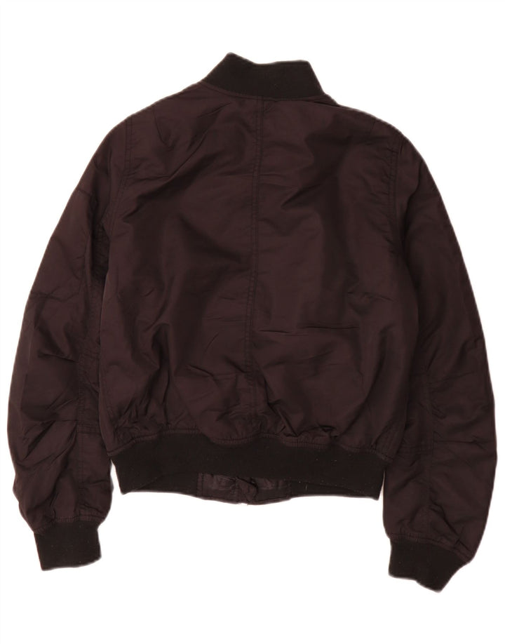 Topshop Chaqueta bomber extragrande para mujer UK 6 XS Poliéster negro