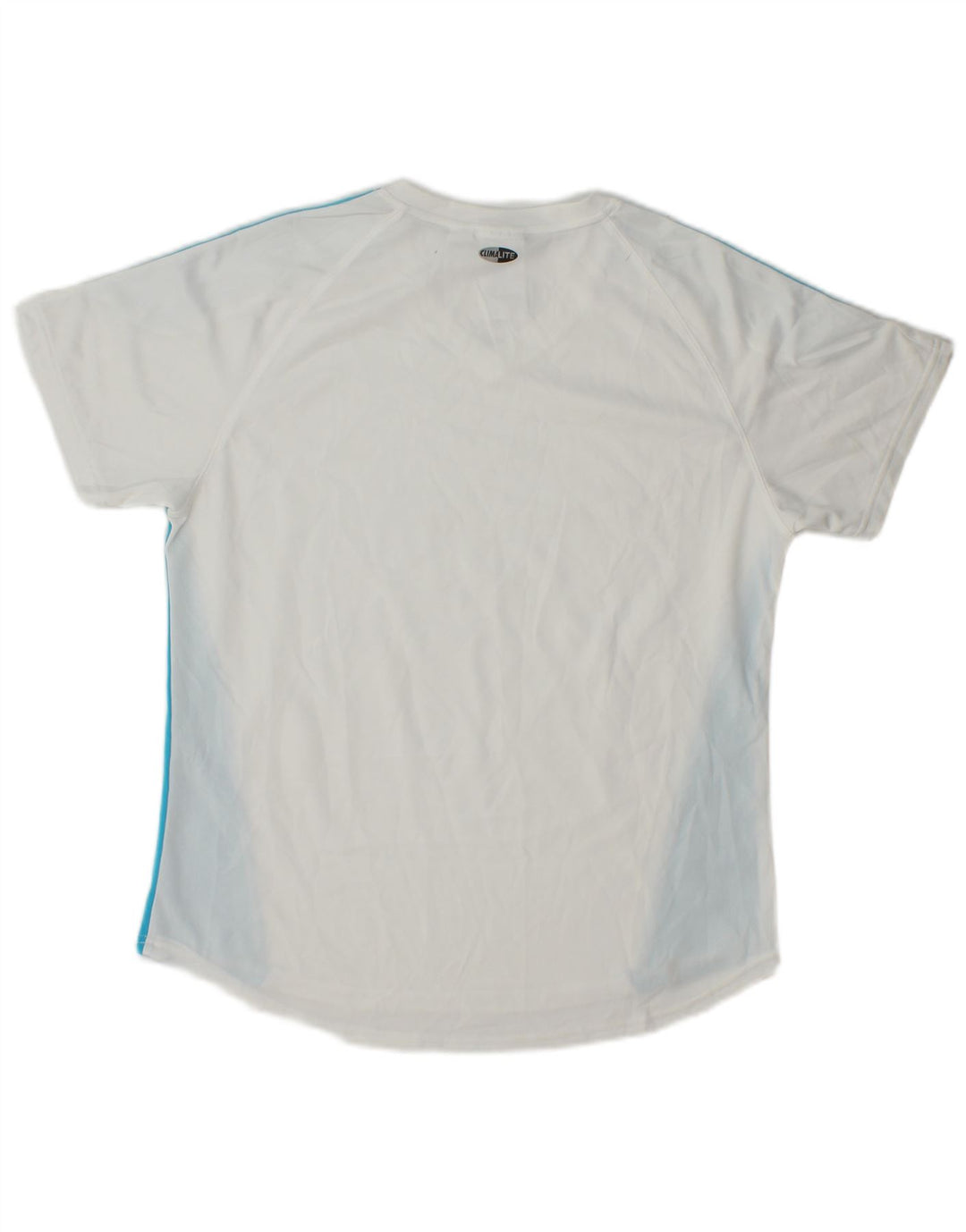 ADIDAS Mujer Clima 365 Camiseta Top UK 40 Grande Blanco Colorblock