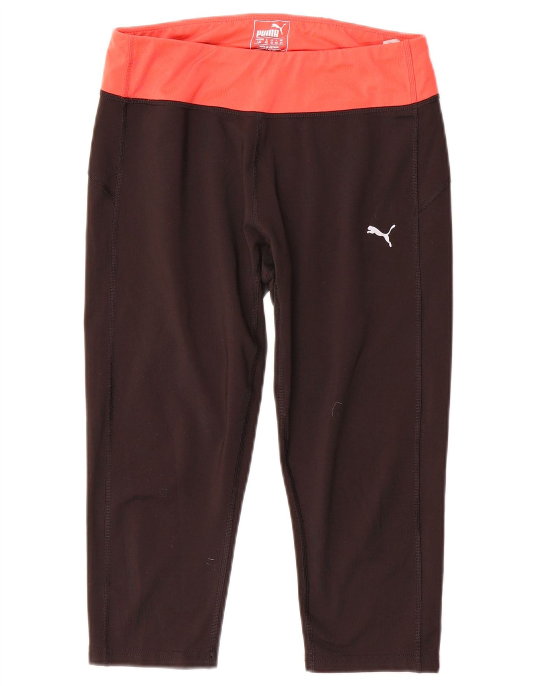 Puma Leggings Capri para Mujer UK 44 Mediano Negro Colorblock Poliéster