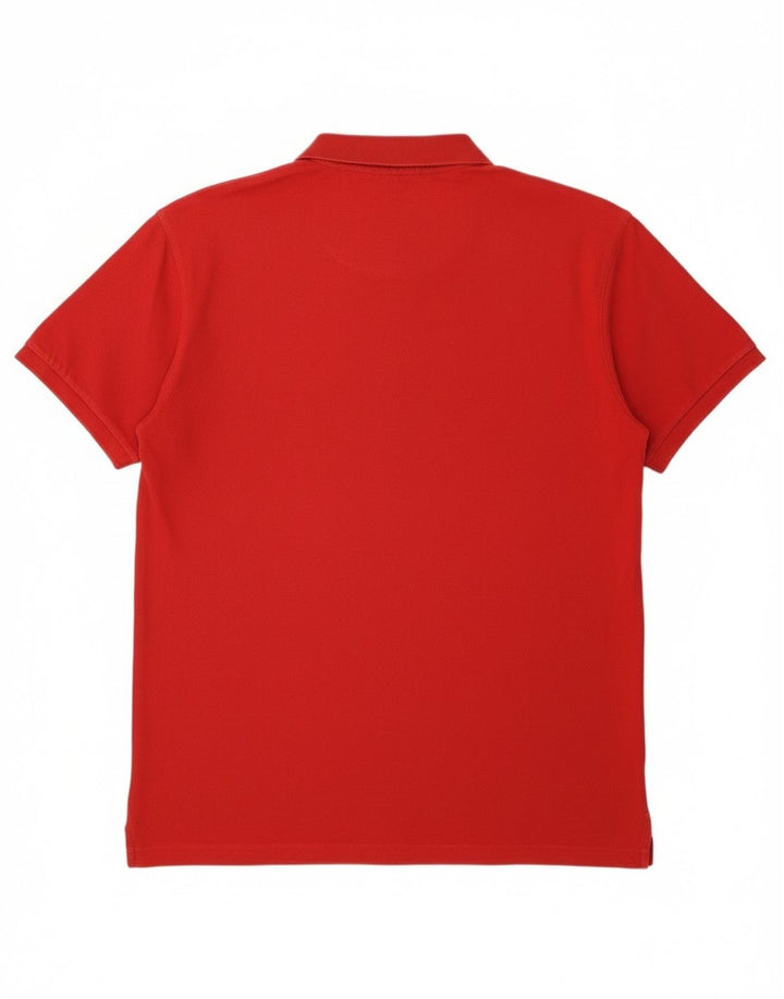 Gant Polo Entallado Para Hombre XL Algodón Rojo