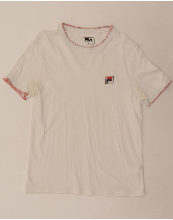 Fila Camiseta Hombre Top Small Blanco Rayas Algodón