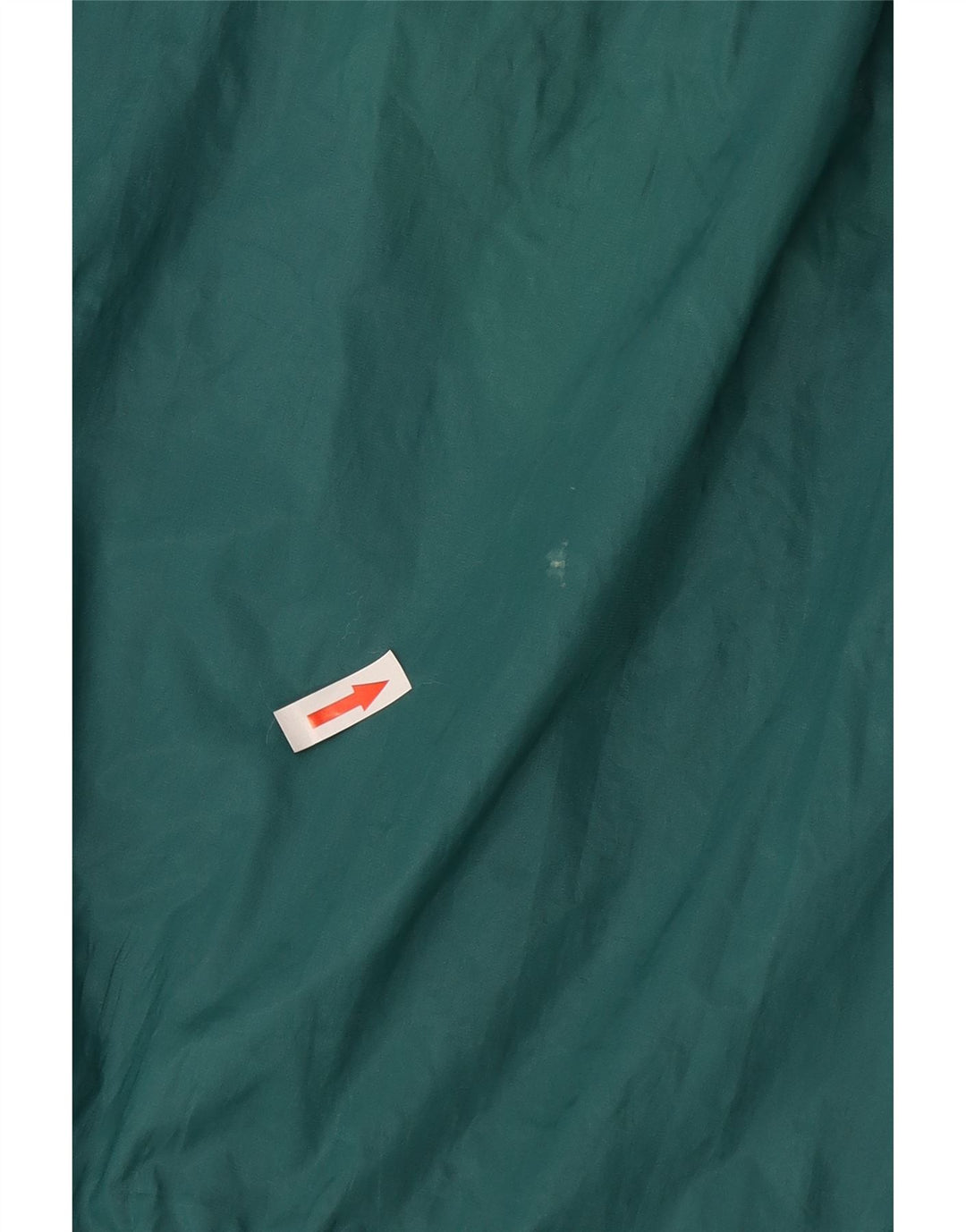 Vintage hombres gráfico pullover chaqueta de lluvia Reino Unido 42 XL bloque de color verde