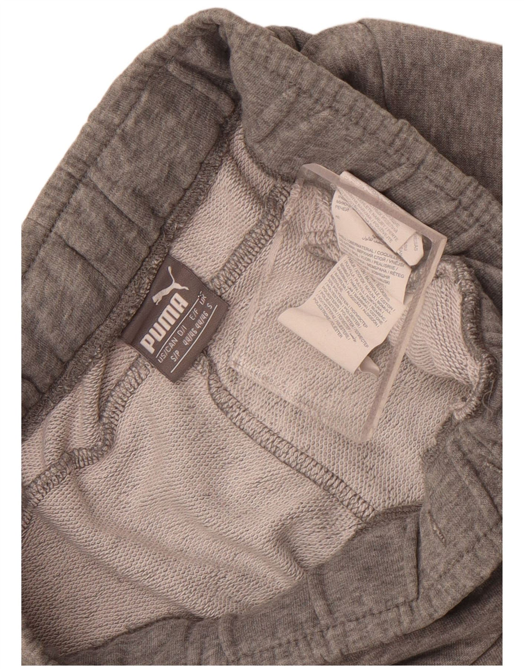 Puma Pantalones cortos deportivos gráficos para hombre de algodón moteado gris pequeño