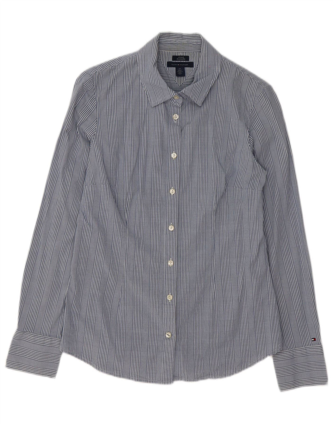 Camisa Tommy Hilfiger para mujer UK 44 Algodón a cuadros azul mediano