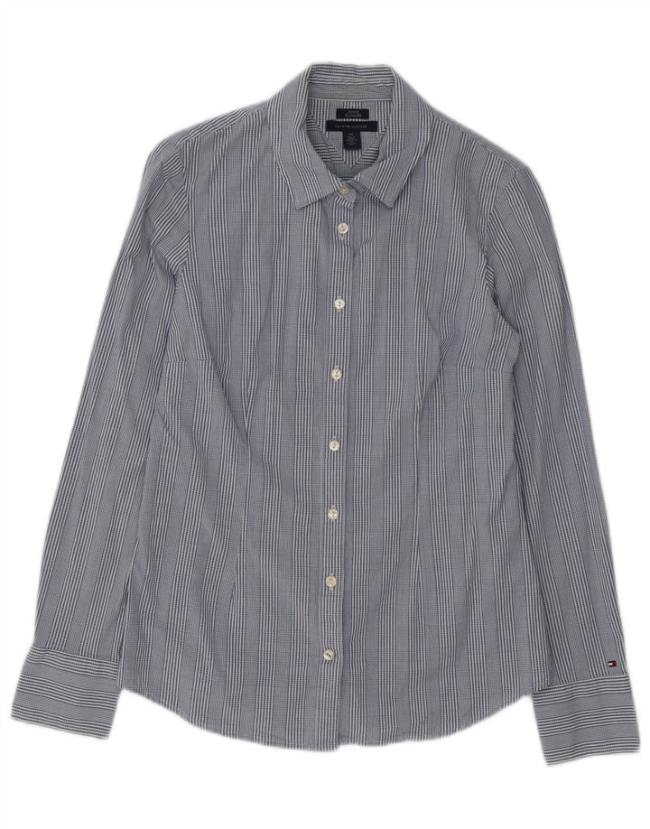 Camisa Tommy Hilfiger para mujer UK 44 Algodón a cuadros azul mediano