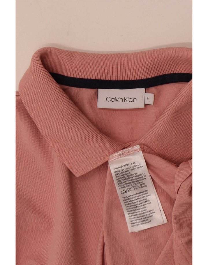 Polo Calvin Klein para hombre de algodón rosa medio