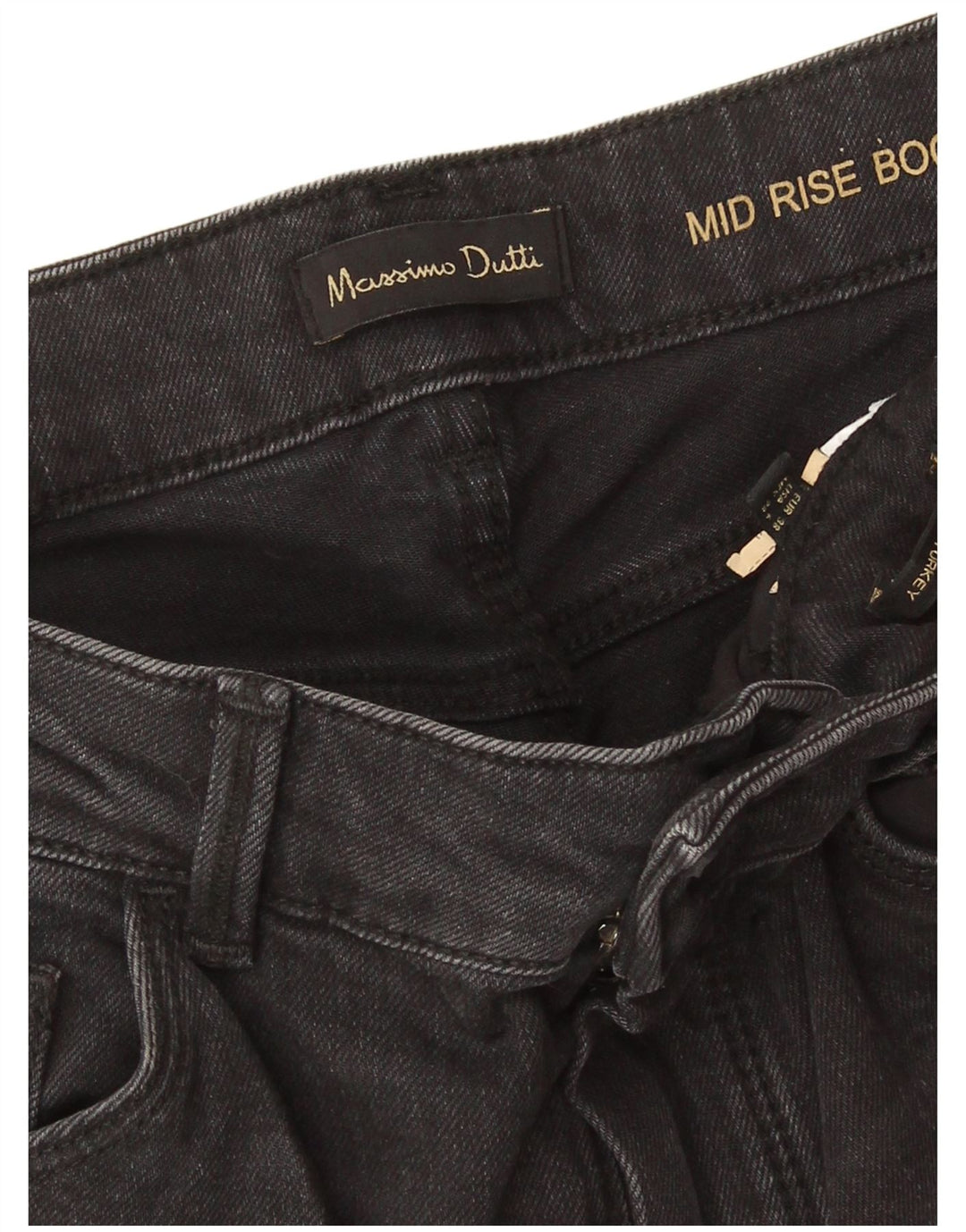 Massimo Dutti Vaqueros Bootcut De Tiro Medio Para Mujer EU 38 Small W28 L32 Gris