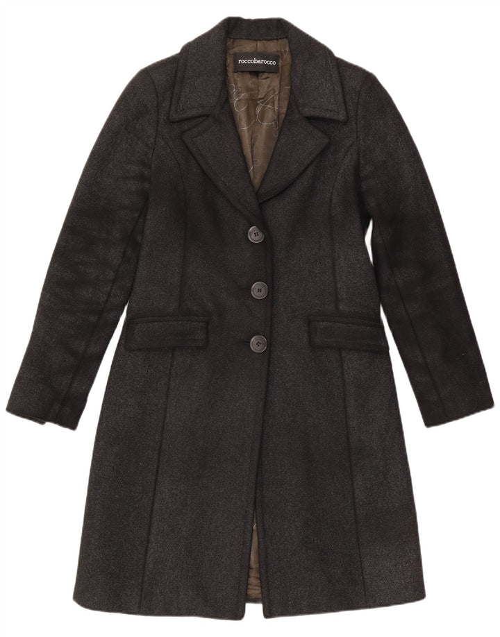 Roccobarocco Abrigo para mujer US 8 Gris medio