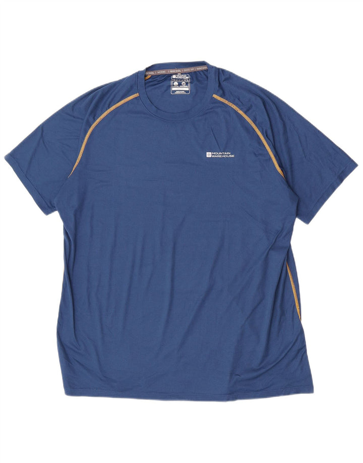 Camiseta para hombre Mountain Warehouse Top 2XL Poliéster azul