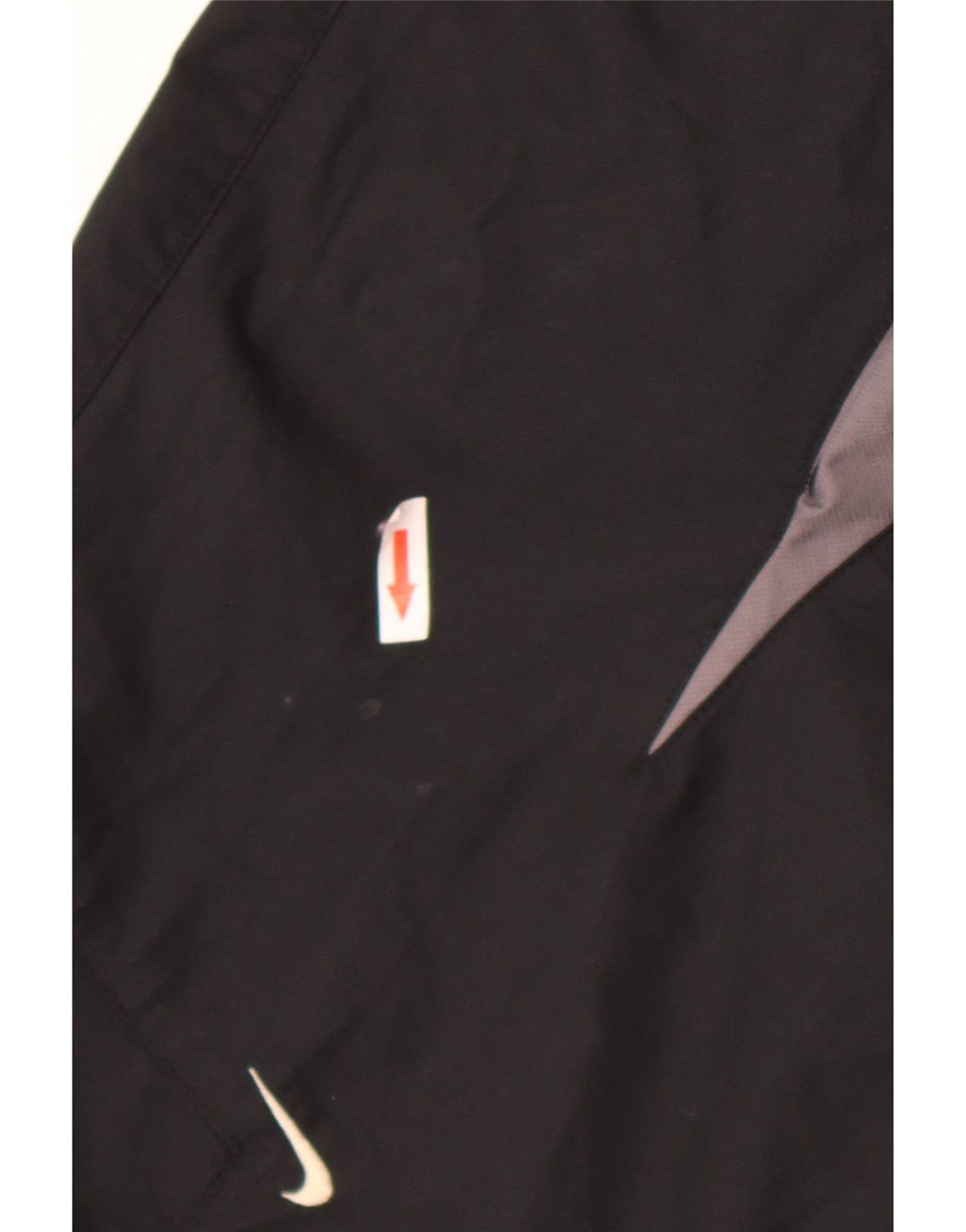 Nike Chaqueta de chándal para mujer US 12/14 Grande Negro Colorblock Poliéster