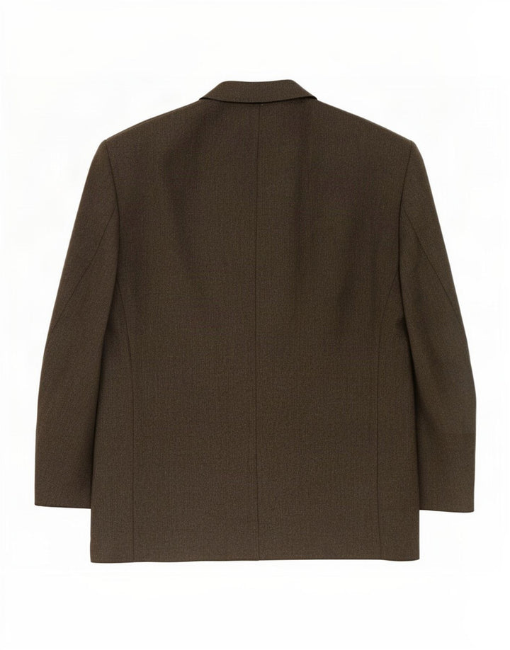 Marks & Spencer Chaqueta tipo blazer con doble botonadura para hombre Talla 46 XL Marrón