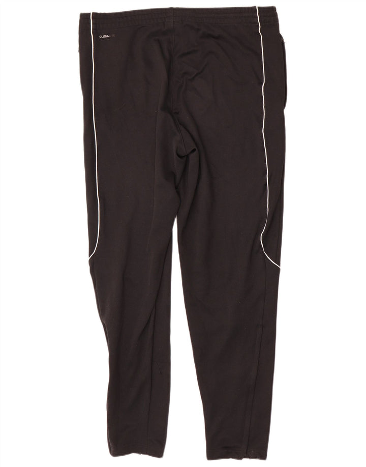 Adidas Hombre Climalite Pantalones De Chándal Mediano Negro Colorblock Poliéster