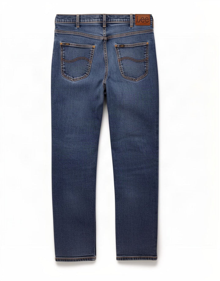 Lee Vaqueros Rectos Brooklyn Para Hombre W36 L32 Algodón Azul