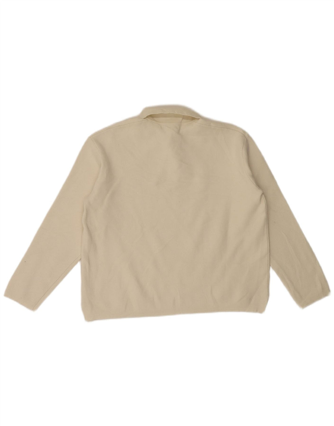 Zara Hombre Polo Neck Jumper Sweater Small Off White