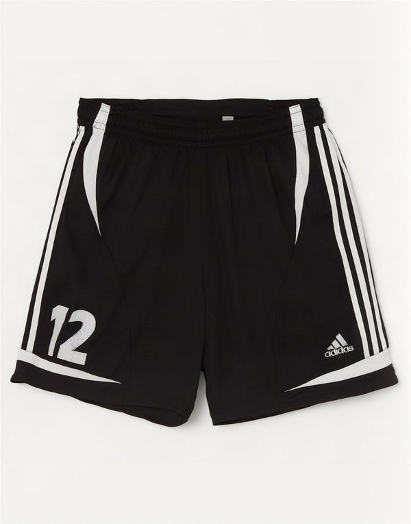 Adidas Hombre Pantalones Cortos Deportivos Gráficos Poliéster Color Block Negro Mediano