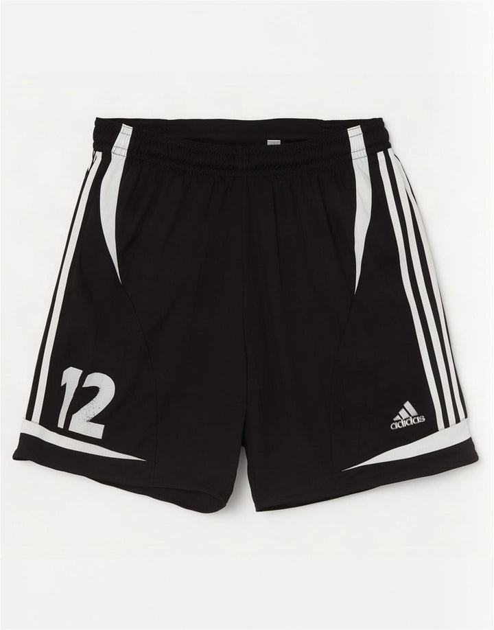 Adidas Hombre Pantalones Cortos Deportivos Gráficos Poliéster Color Block Negro Mediano