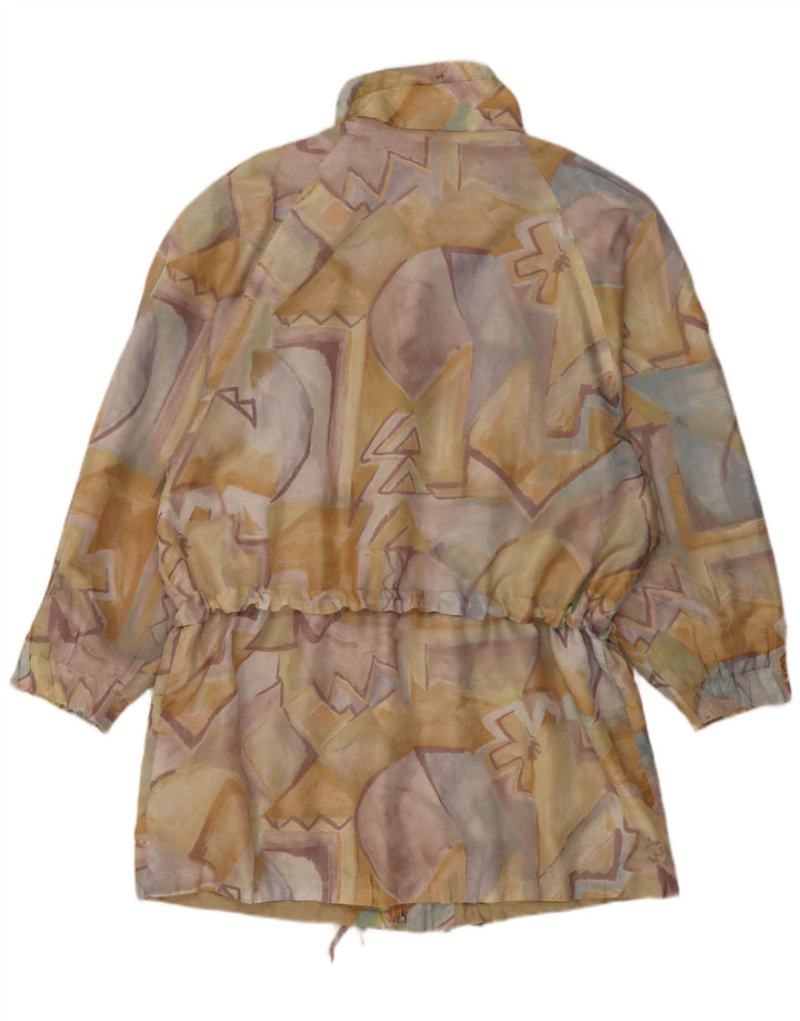 C & A - Chaqueta impermeable con estampado abstracto para mujer, talla 40, talla grande, multicolor