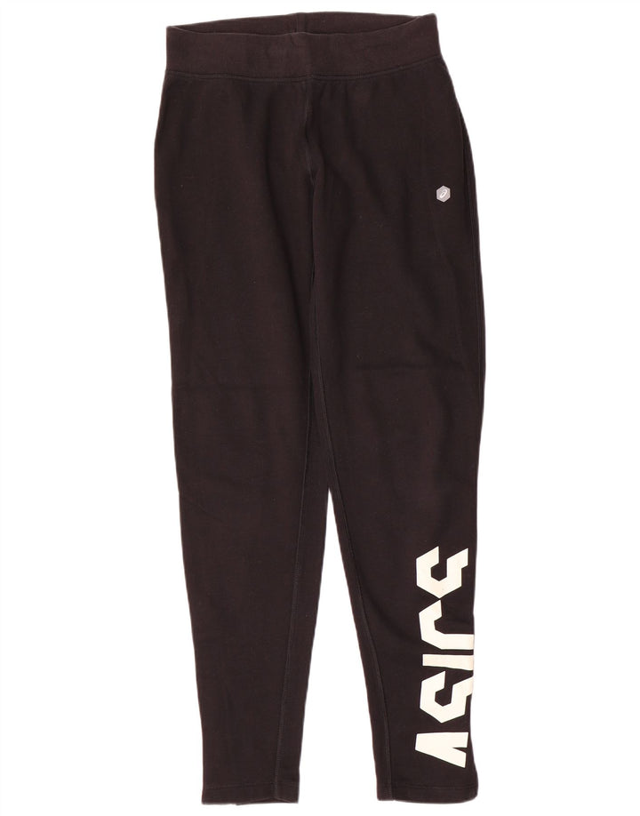 Asics - Pantalón de chándal gráfico para mujer, talla 40, color negro