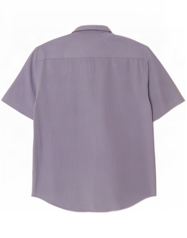 Jack Wills Camisa Slim Fit De Manga Corta Para Hombre Algodón Azul Medio