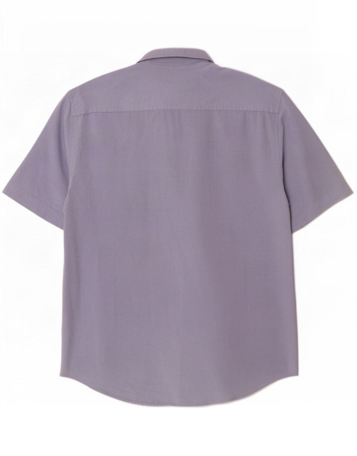 Jack Wills Camisa Slim Fit De Manga Corta Para Hombre Algodón Azul Medio