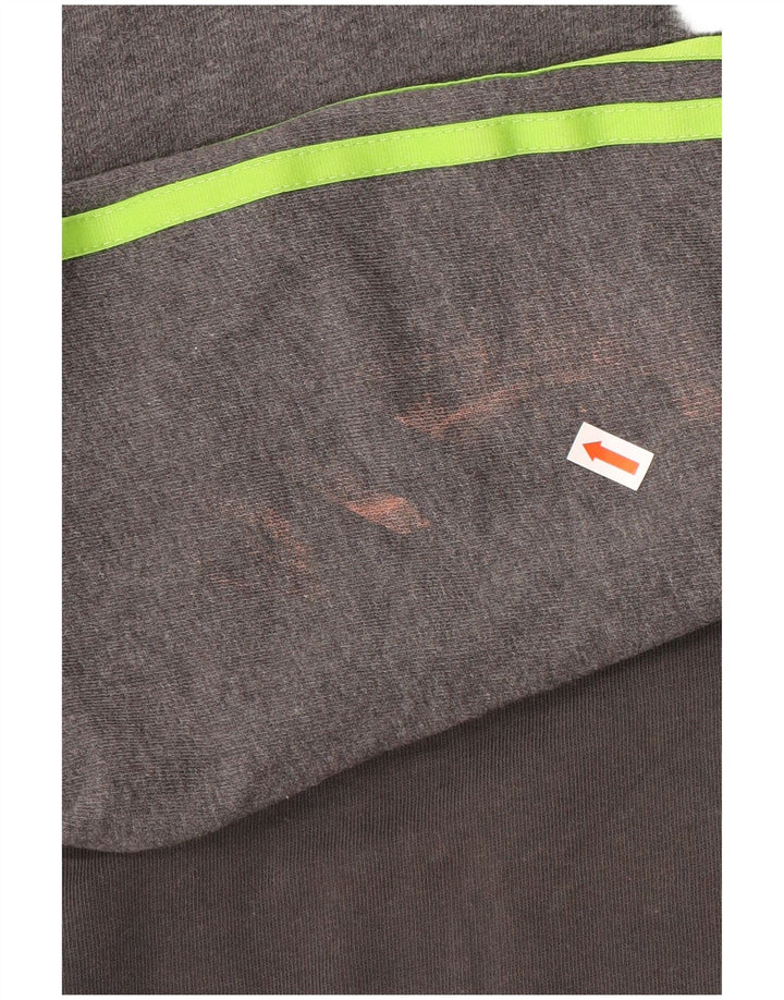 Adidas Hombre Graphic Sudadera Jumper Pequeño Gris Algodón